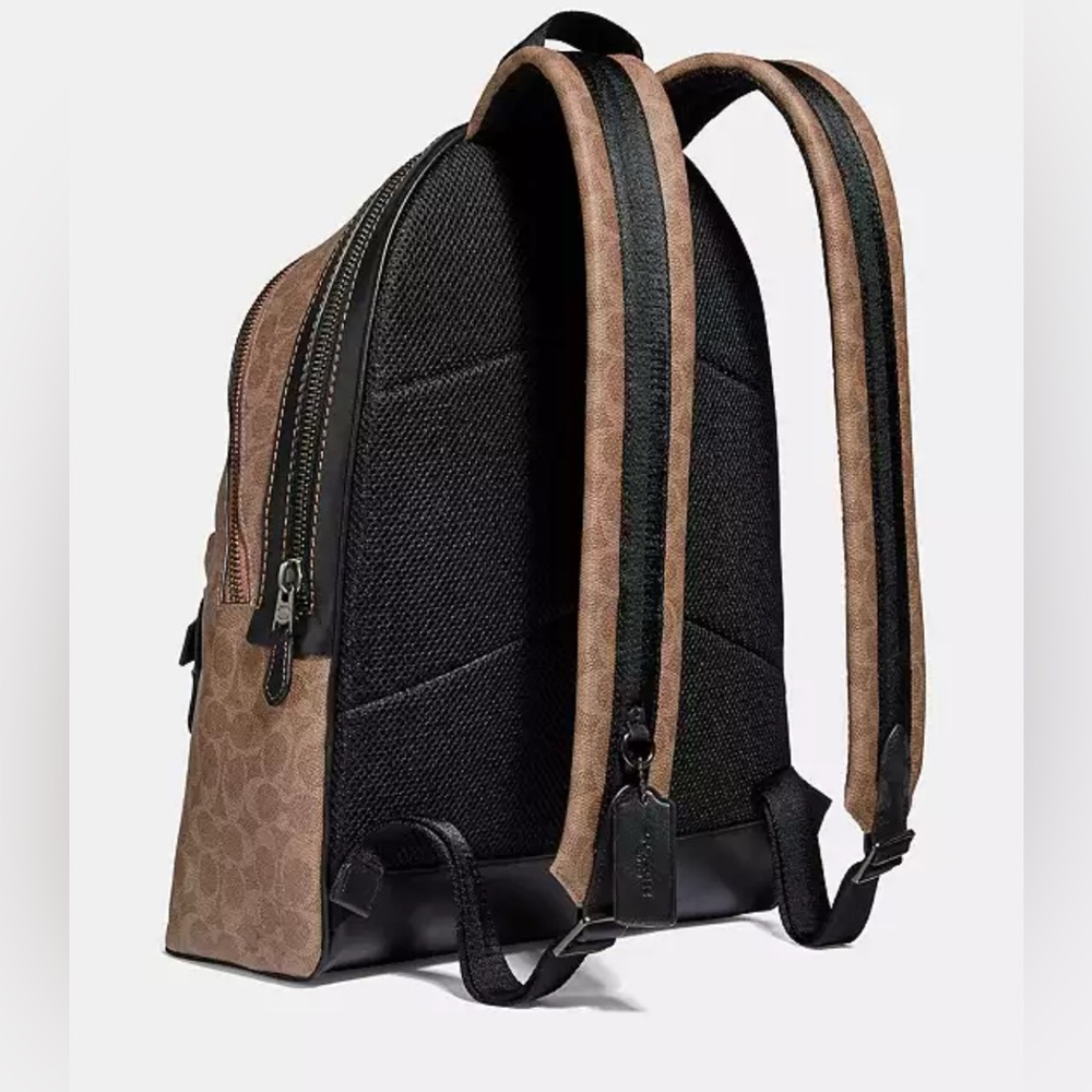 Coach Academy Backpack In Signature Canvas - Picture 9 of 13